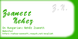 zsanett nehez business card